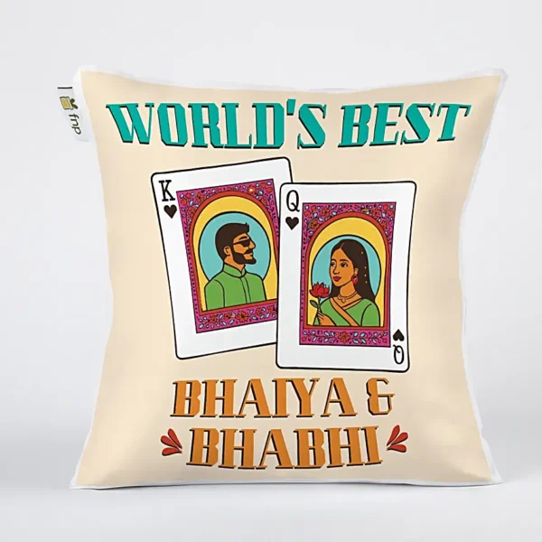 Rakhi Gift with Cushion N Mug - Image 2